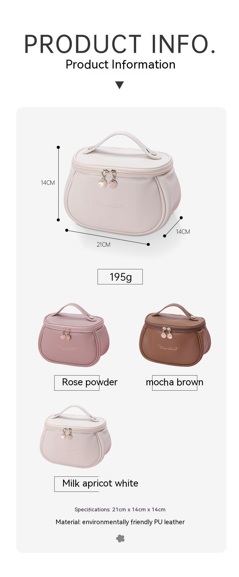 Makeup Bag Large Capacity | Portable Travel Cosmetic Toiletry Organizer | Women’s Storage Case