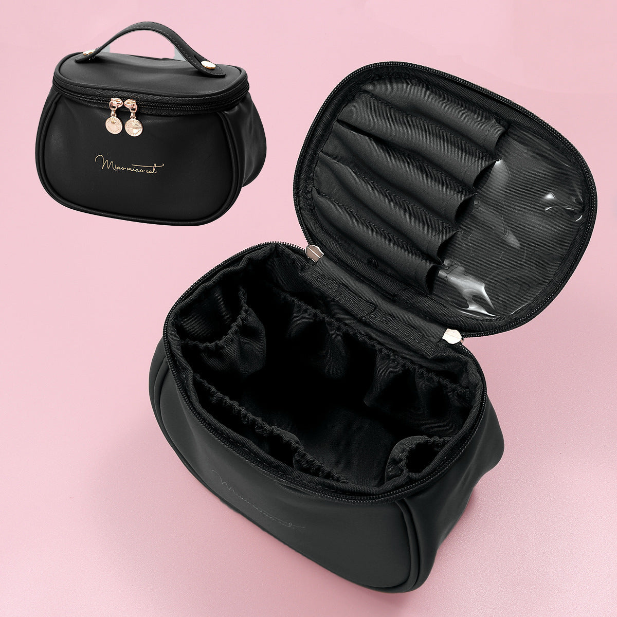 Makeup Bag Large Capacity | Portable Travel Cosmetic Toiletry Organizer | Women’s Storage Case