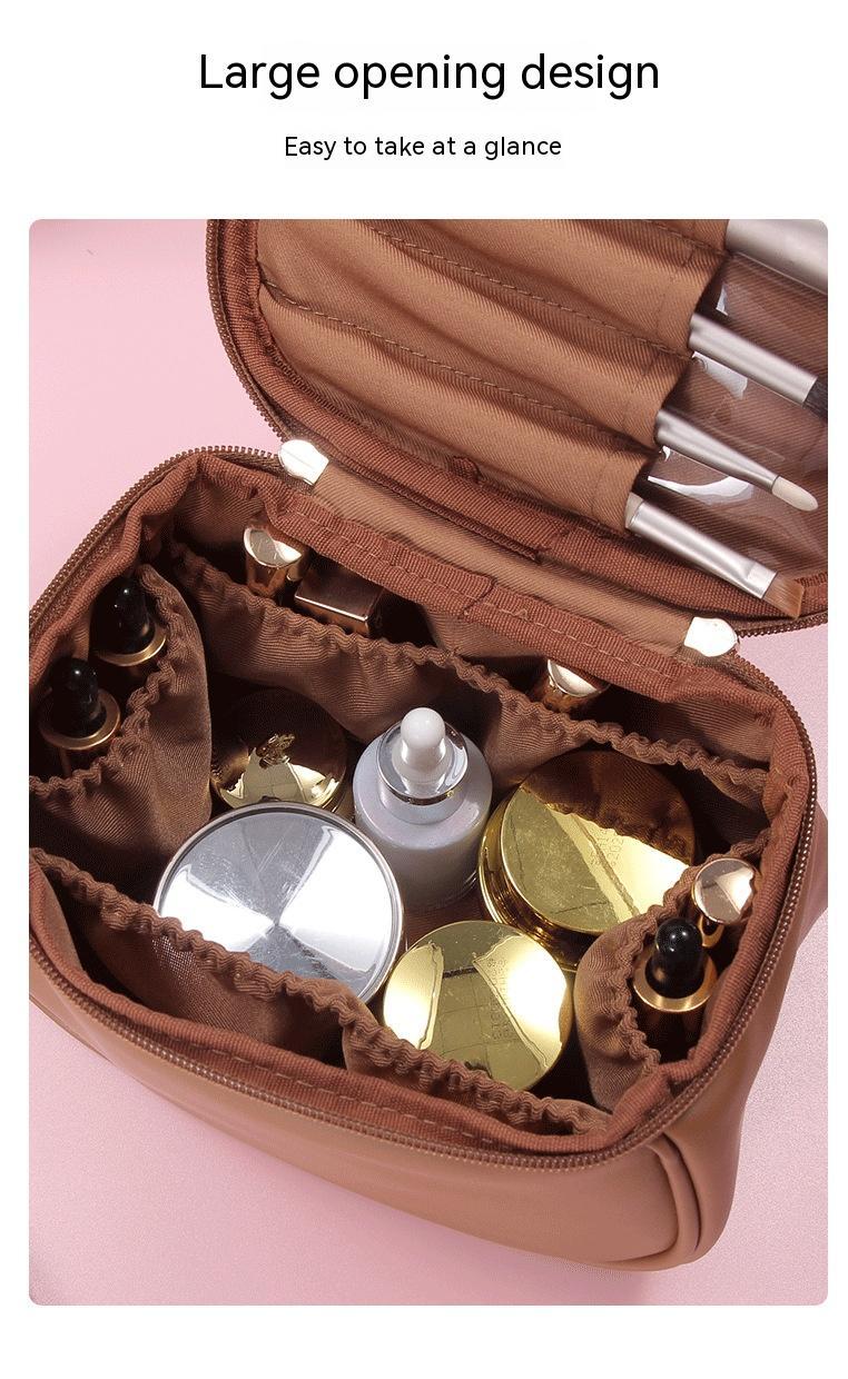 Makeup Bag Large Capacity | Portable Travel Cosmetic Toiletry Organizer | Women’s Storage Case
