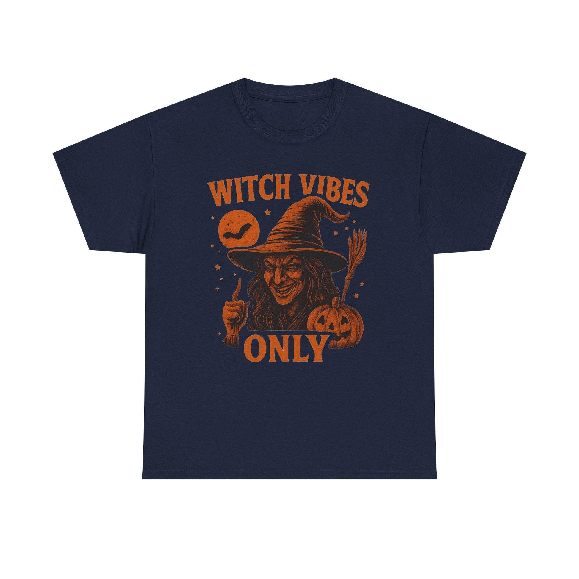 Witch Vibes Only Tee, Unisex Halloween Shirt, Spooky Graphic Tee, Witch Lover Apparel, Fall Festivity T-Shirt, Perfect for Halloween Parties