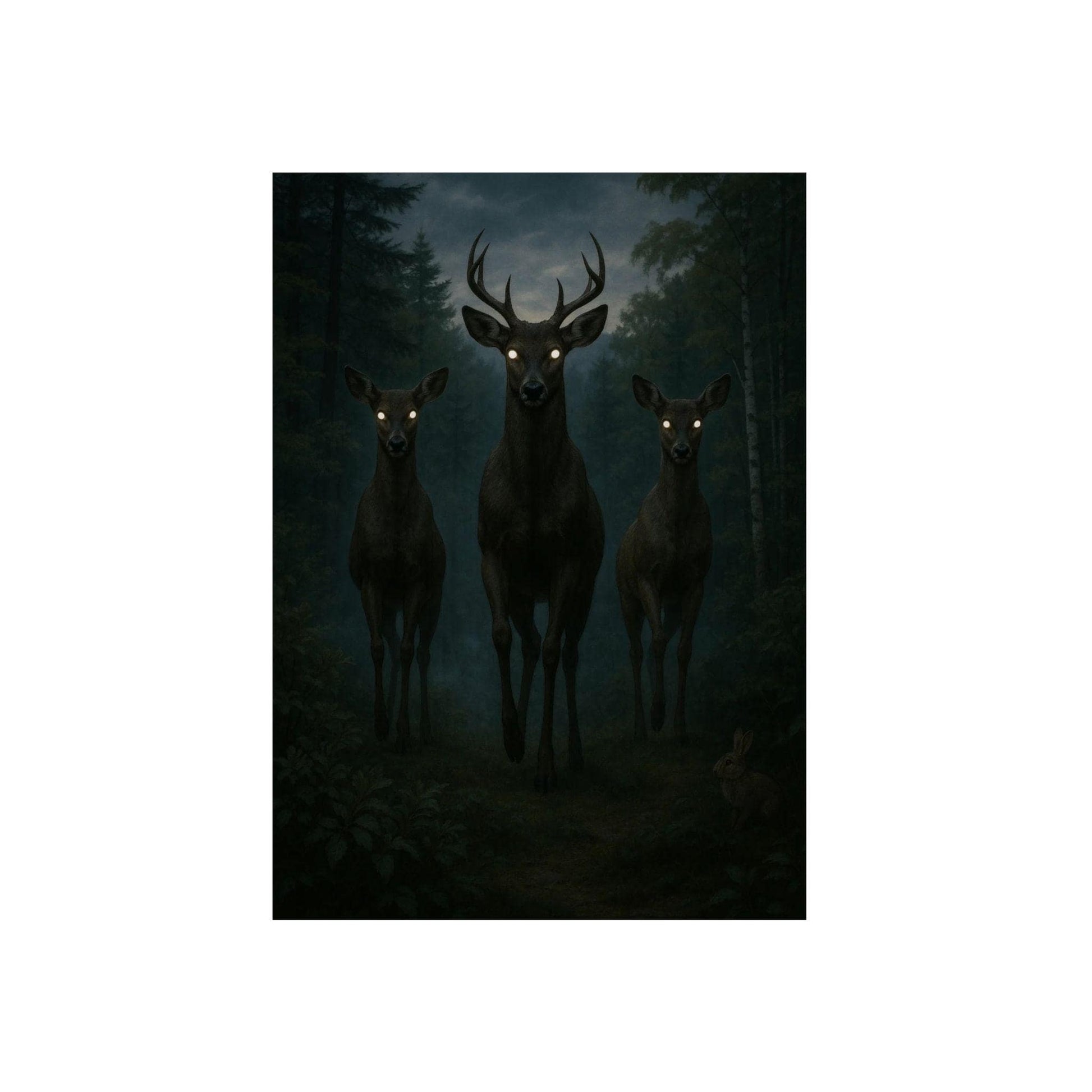 Mystical Deer Wall Art, Aluminum Composite Panels, Home Decor, Wildlife Art, Nature Lover Gift, Forest Wall Decor, Unique Artwork