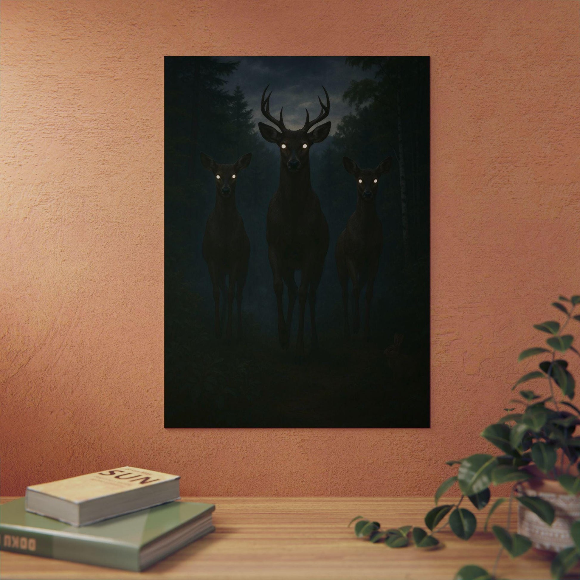 Mystical Deer Wall Art, Aluminum Composite Panels, Home Decor, Wildlife Art, Nature Lover Gift, Forest Wall Decor, Unique Artwork