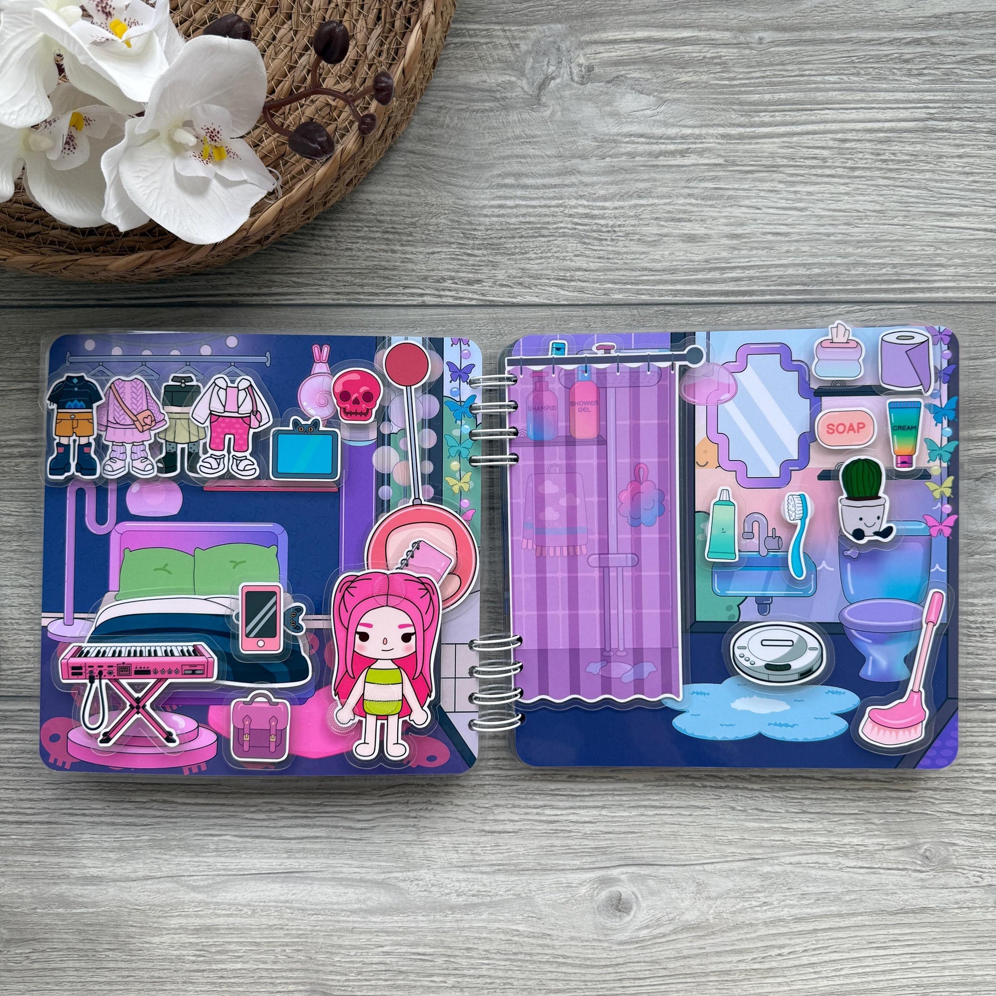 Kpop Demon Hunters Busy Book | Kpop Demon Hunter Quiet Book | Demon Hunter Kpop Toy | Demon Hunters Toddler Busy Book | Kpop Kids Activity