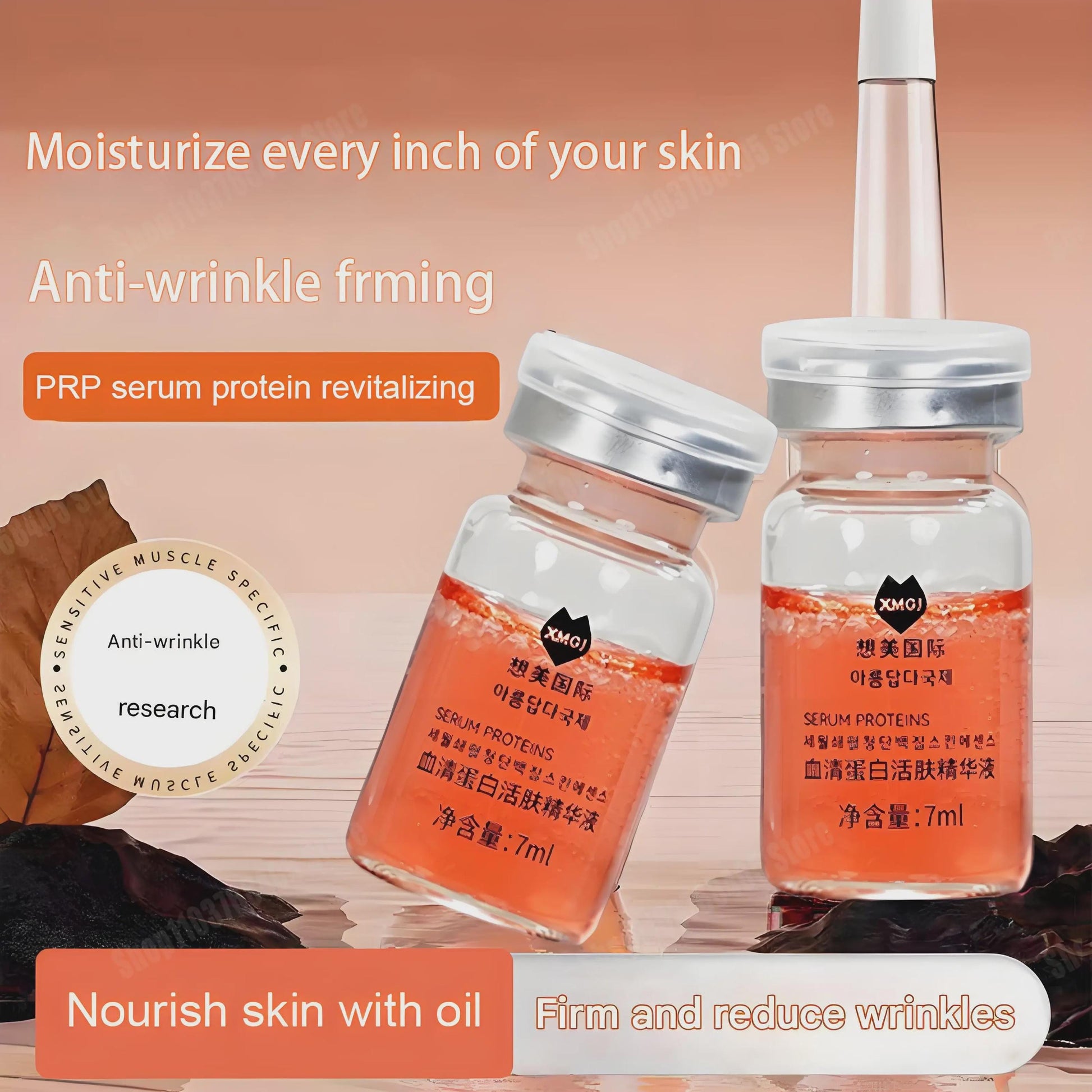 Orginal Serum Protein Facial Anti-Wrinkle Firming Moisturizing Skin anti Aging Fade Fine Lines Brighten Skin Face Essence Oil