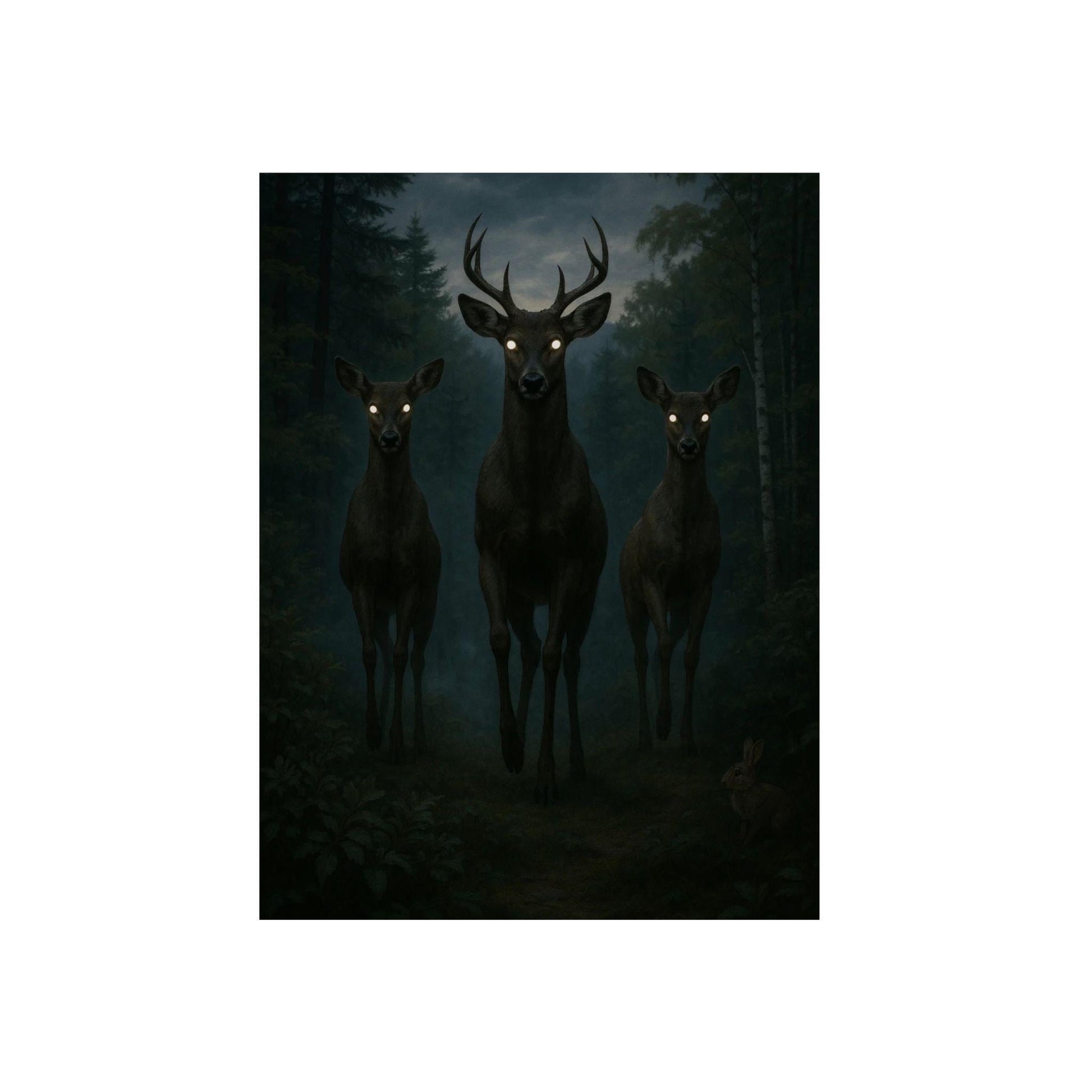 Mystical Deer Wall Art, Aluminum Composite Panels, Home Decor, Wildlife Art, Nature Lover Gift, Forest Wall Decor, Unique Artwork