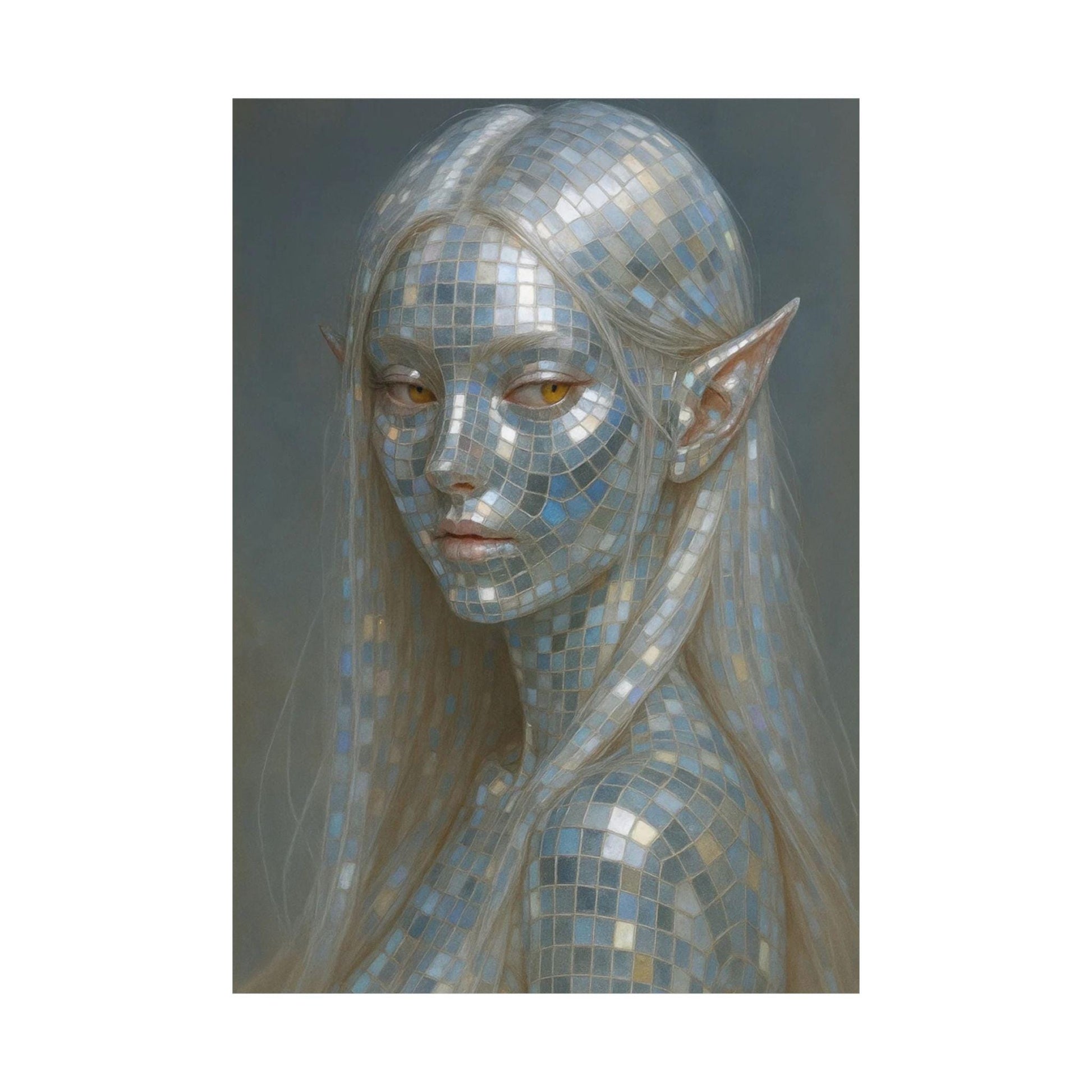 Enchanting Satin Posters, Ethereal Art Print, Decor Wall Art, Fantasy Home Decor, Unique Gift for Art Lovers