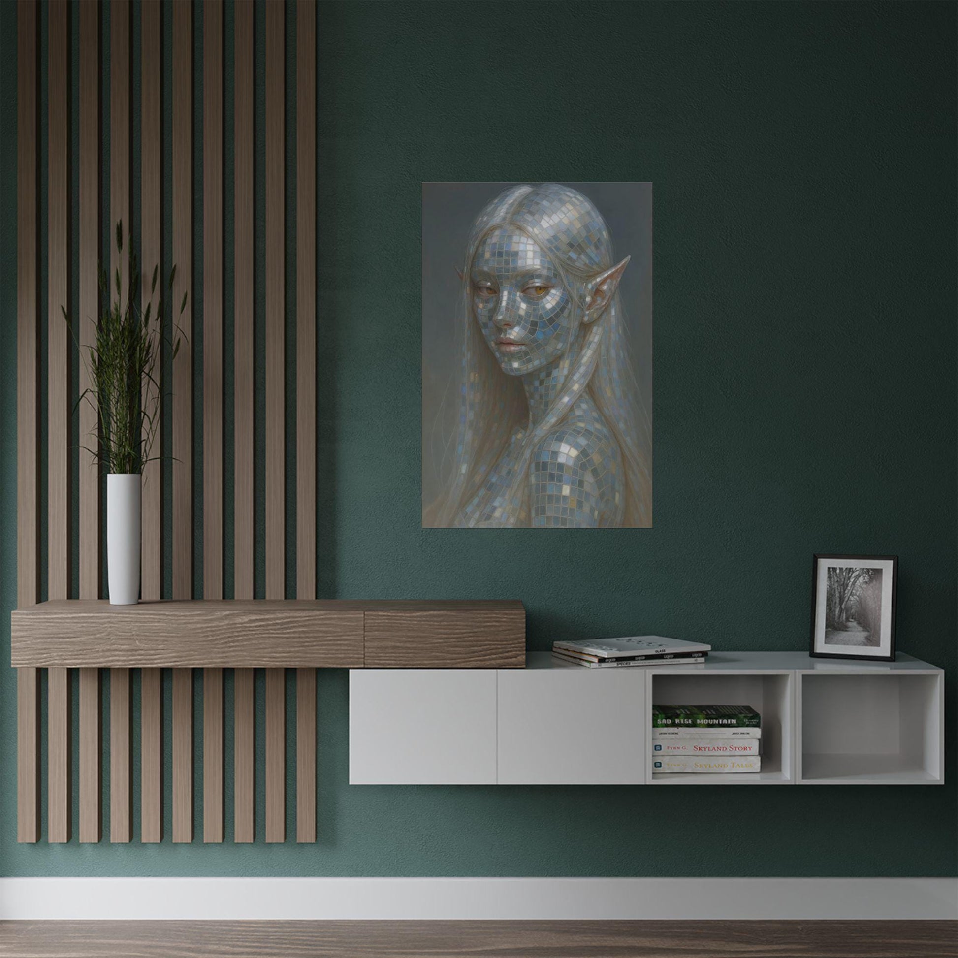 Enchanting Satin Posters, Ethereal Art Print, Decor Wall Art, Fantasy Home Decor, Unique Gift for Art Lovers