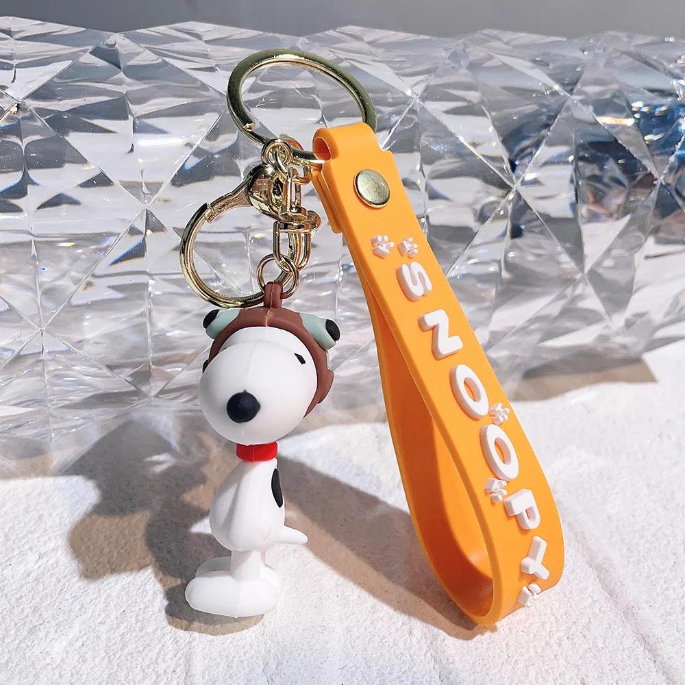 Cute Cartoon Snoopy Charlie 3D Doll Star Keychain Pendant Car Keychain Gift Preferred