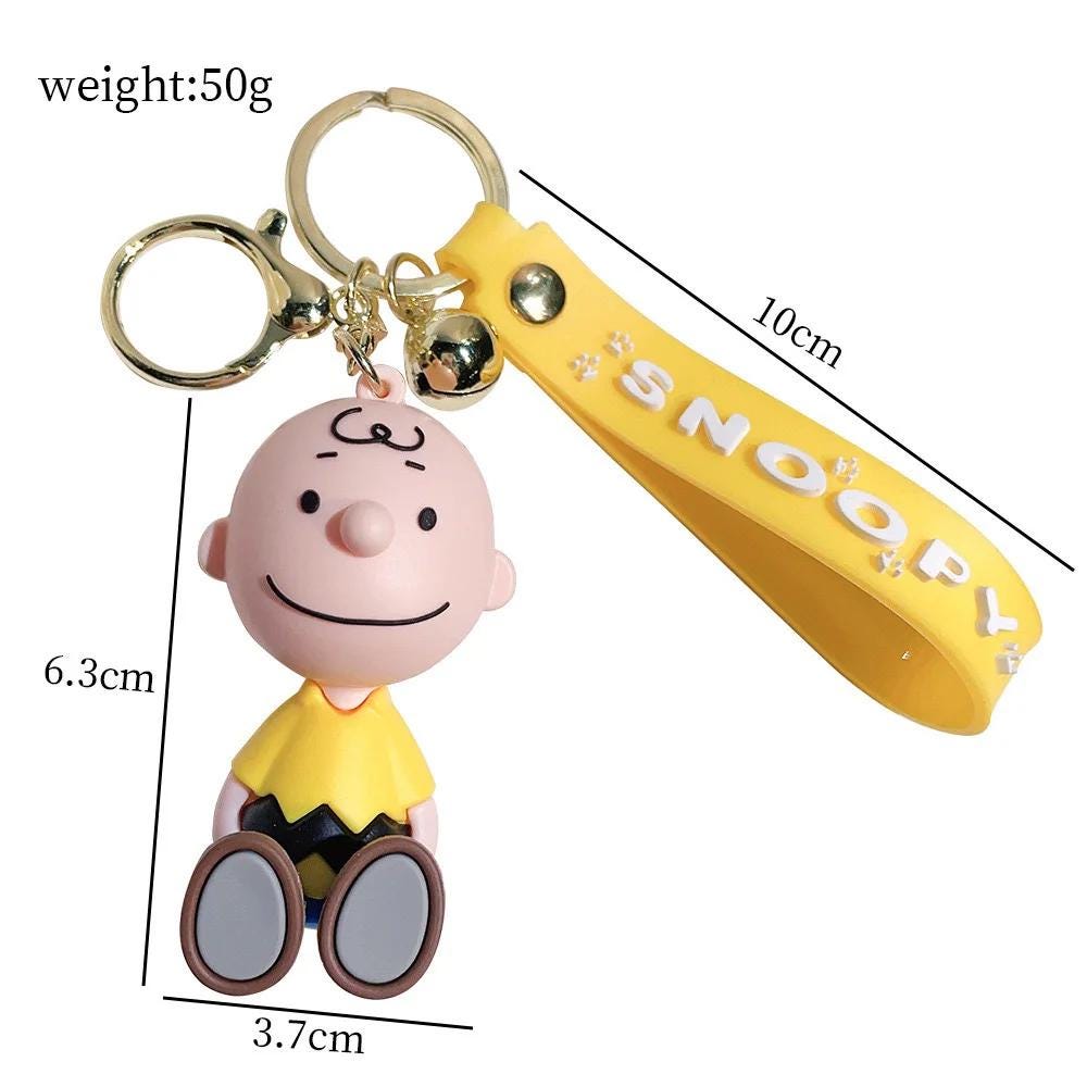 Cute Cartoon Snoopy Charlie 3D Doll Star Keychain Pendant Car Keychain Gift Preferred