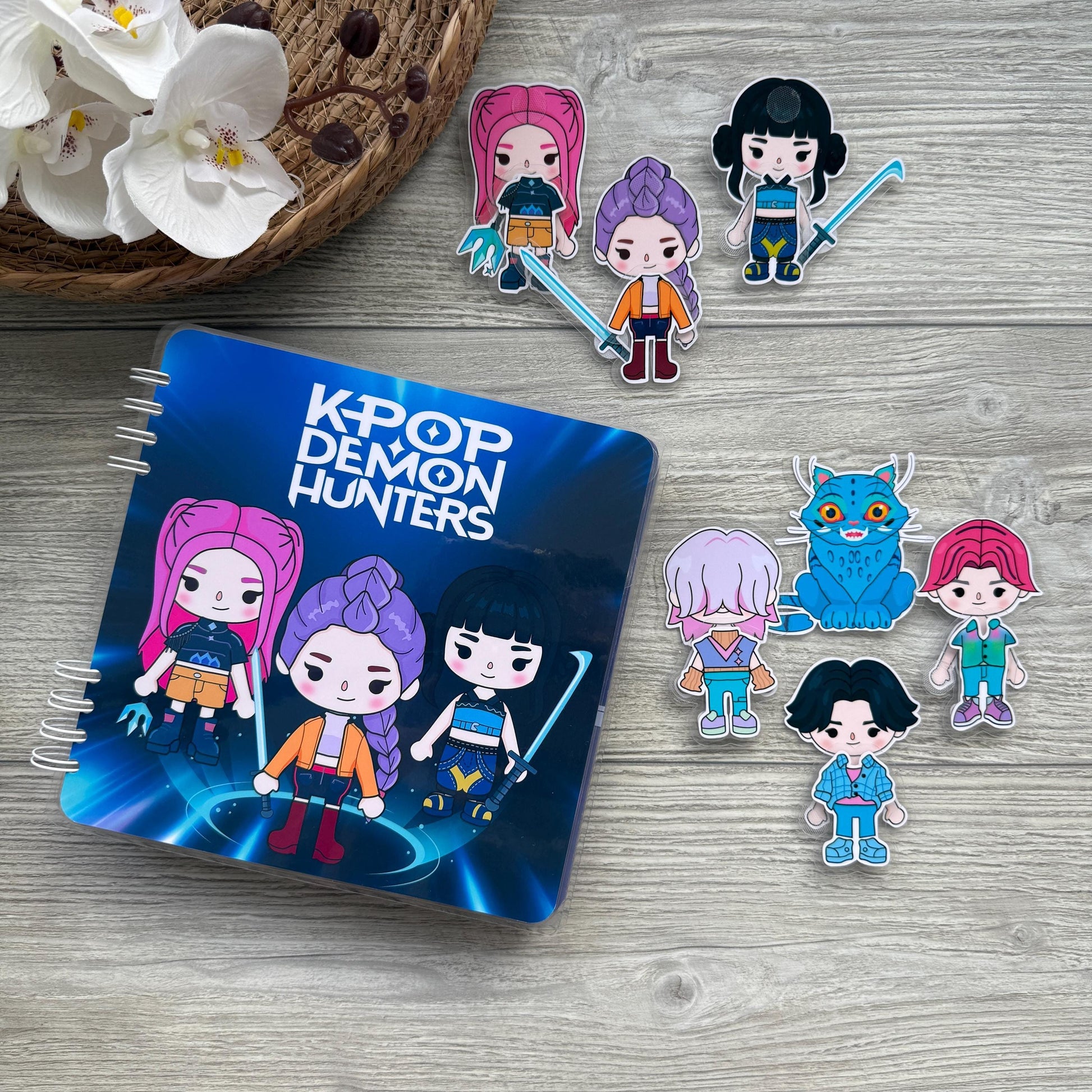 Kpop Demon Hunters Busy Book | Kpop Demon Hunter Quiet Book | Demon Hunter Kpop Toy | Demon Hunters Toddler Busy Book | Kpop Kids Activity