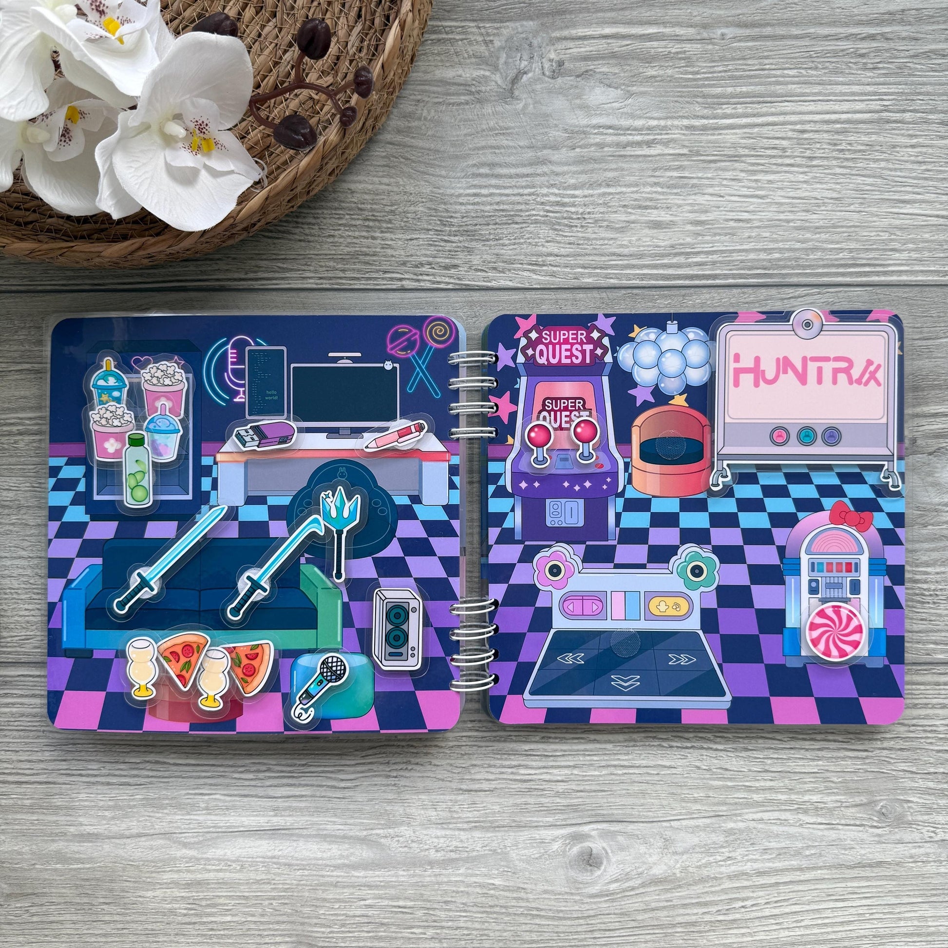 Kpop Demon Hunters Busy Book | Kpop Demon Hunter Quiet Book | Demon Hunter Kpop Toy | Demon Hunters Toddler Busy Book | Kpop Kids Activity