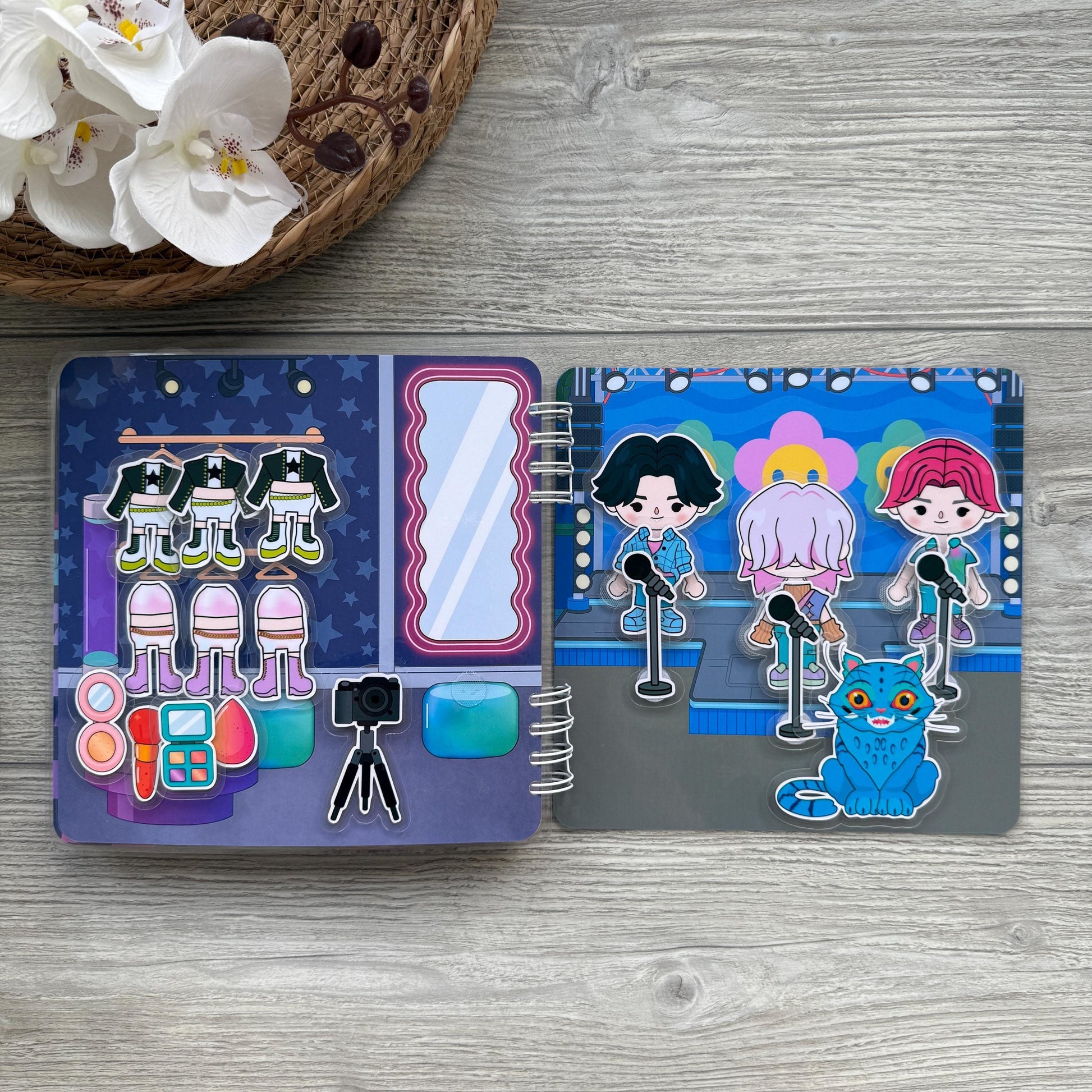 Kpop Demon Hunters Busy Book | Kpop Demon Hunter Quiet Book | Demon Hunter Kpop Toy | Demon Hunters Toddler Busy Book | Kpop Kids Activity