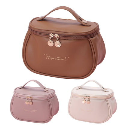 Makeup Bag Large Capacity | Portable Travel Cosmetic Toiletry Organizer | Women’s Storage Case