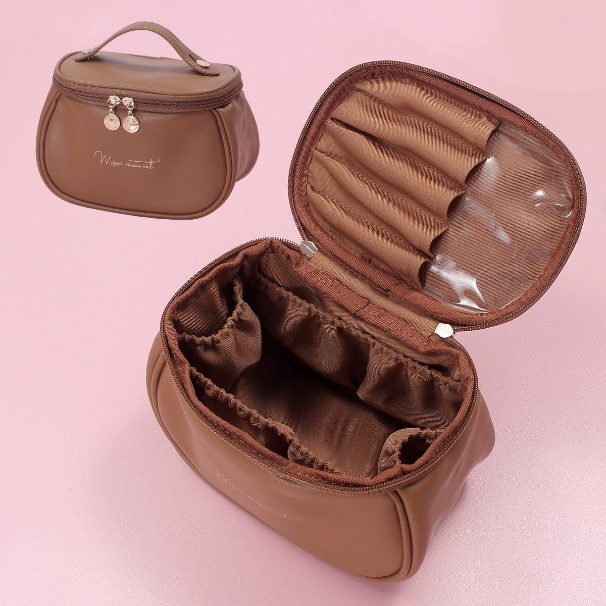 Makeup Bag Large Capacity | Portable Travel Cosmetic Toiletry Organizer | Women’s Storage Case