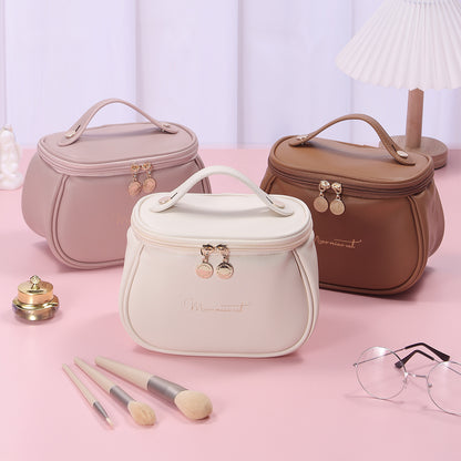 Makeup Bag Large Capacity | Portable Travel Cosmetic Toiletry Organizer | Women’s Storage Case