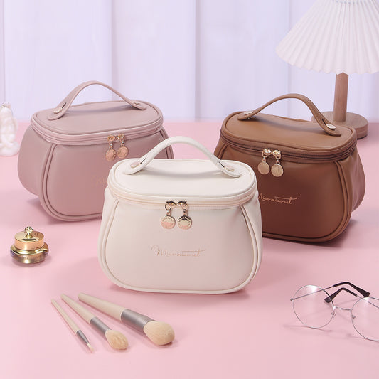 Makeup Bag Large Capacity | Portable Travel Cosmetic Toiletry Organizer | Women’s Storage Case