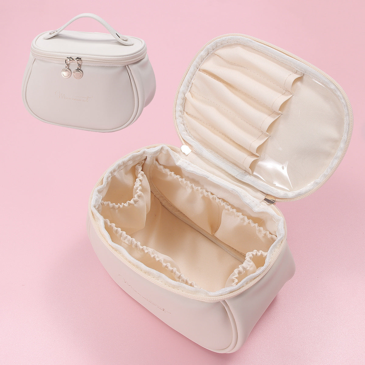 Makeup Bag Large Capacity | Portable Travel Cosmetic Toiletry Organizer | Women’s Storage Case