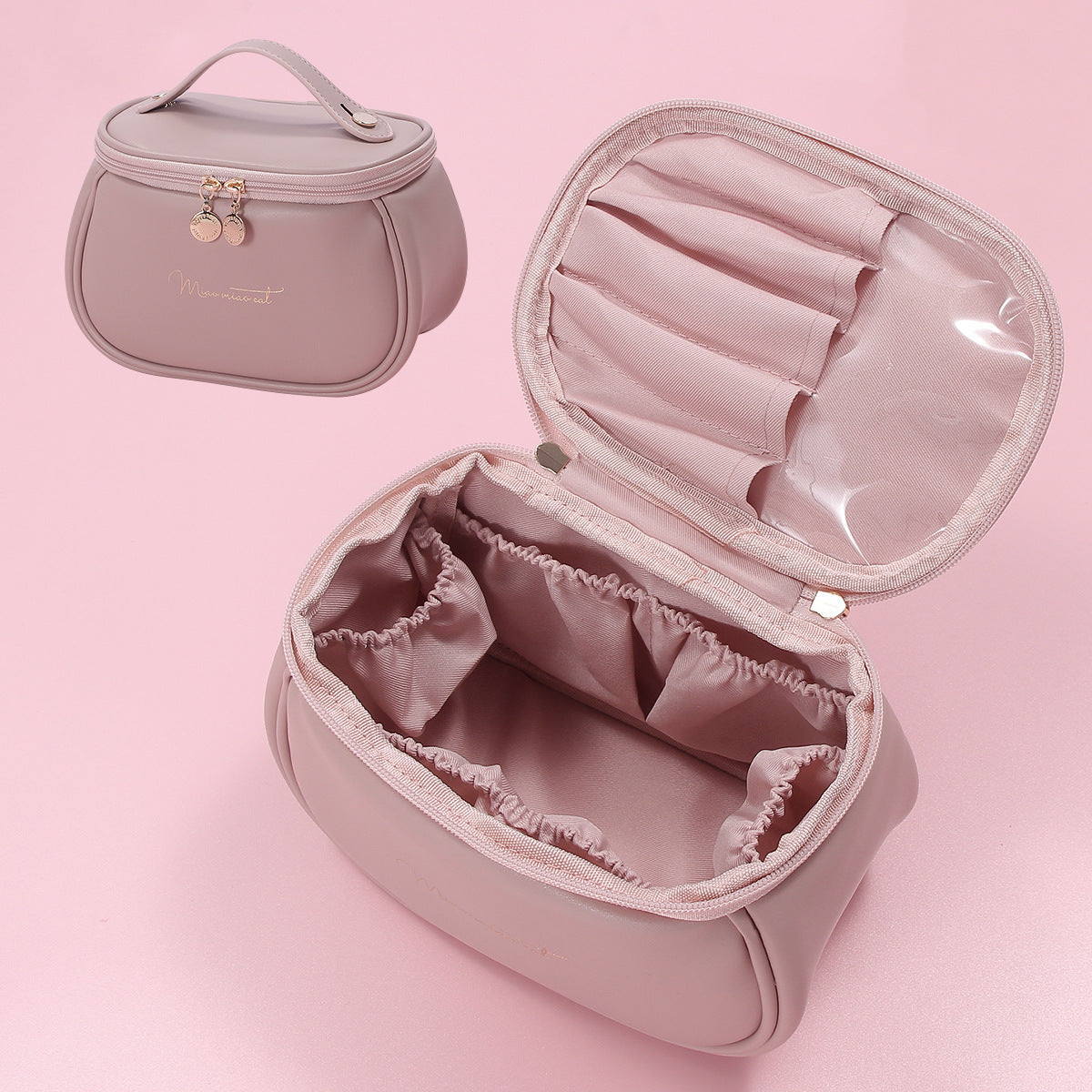 Makeup Bag Large Capacity | Portable Travel Cosmetic Toiletry Organizer | Women’s Storage Case