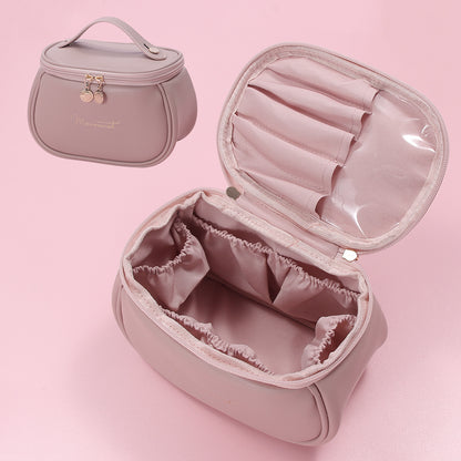 Makeup Bag Large Capacity | Portable Travel Cosmetic Toiletry Organizer | Women’s Storage Case
