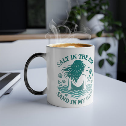 Salt in the Air Color Morphing Coffee Mug, 11oz - Perfect Gift for Beach Lovers, Summer Vibes, Coastal Living, Summer Holidays, Unique [...]