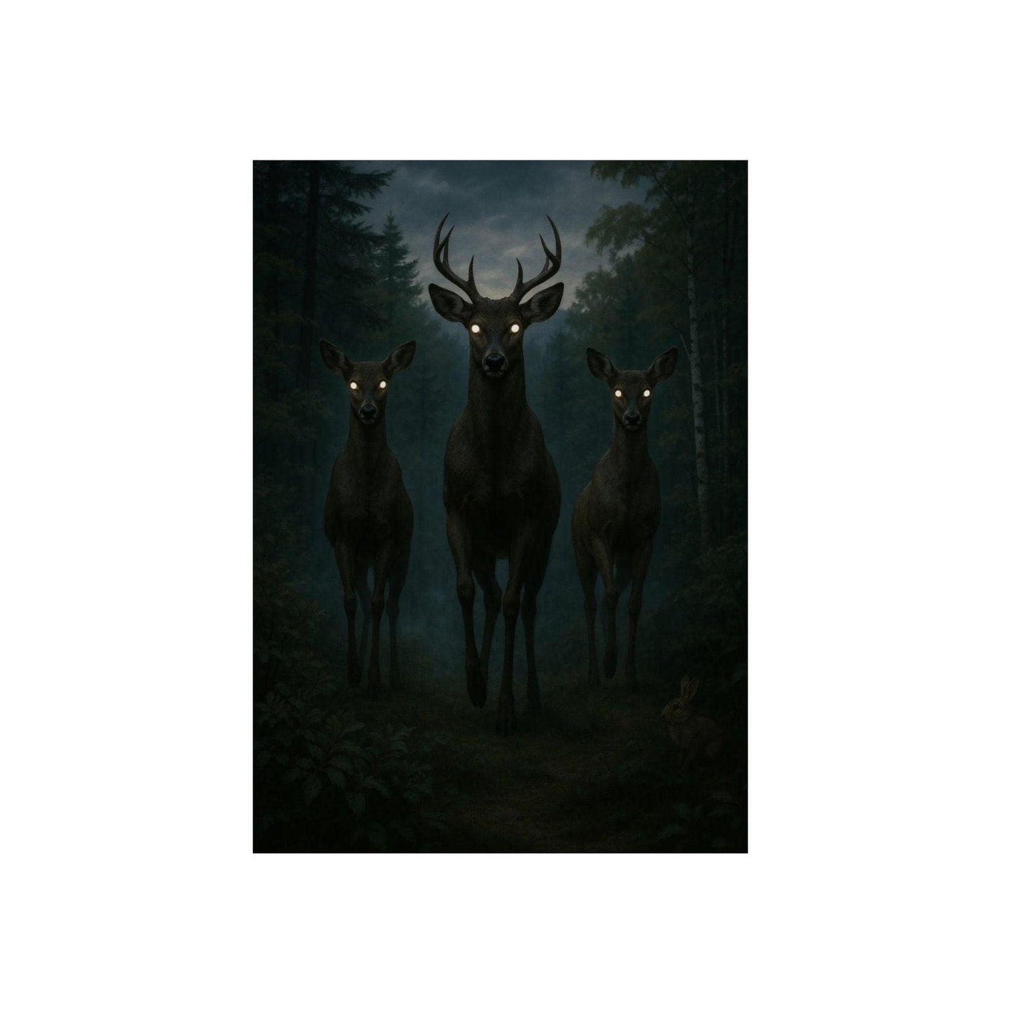 Mystical Deer Wall Art, Aluminum Composite Panels, Home Decor, Wildlife Art, Nature Lover Gift, Forest Wall Decor, Unique Artwork