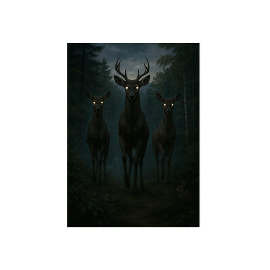 Mystical Deer Wall Art, Aluminum Composite Panels, Home Decor, Wildlife Art, Nature Lover Gift, Forest Wall Decor, Unique Artwork