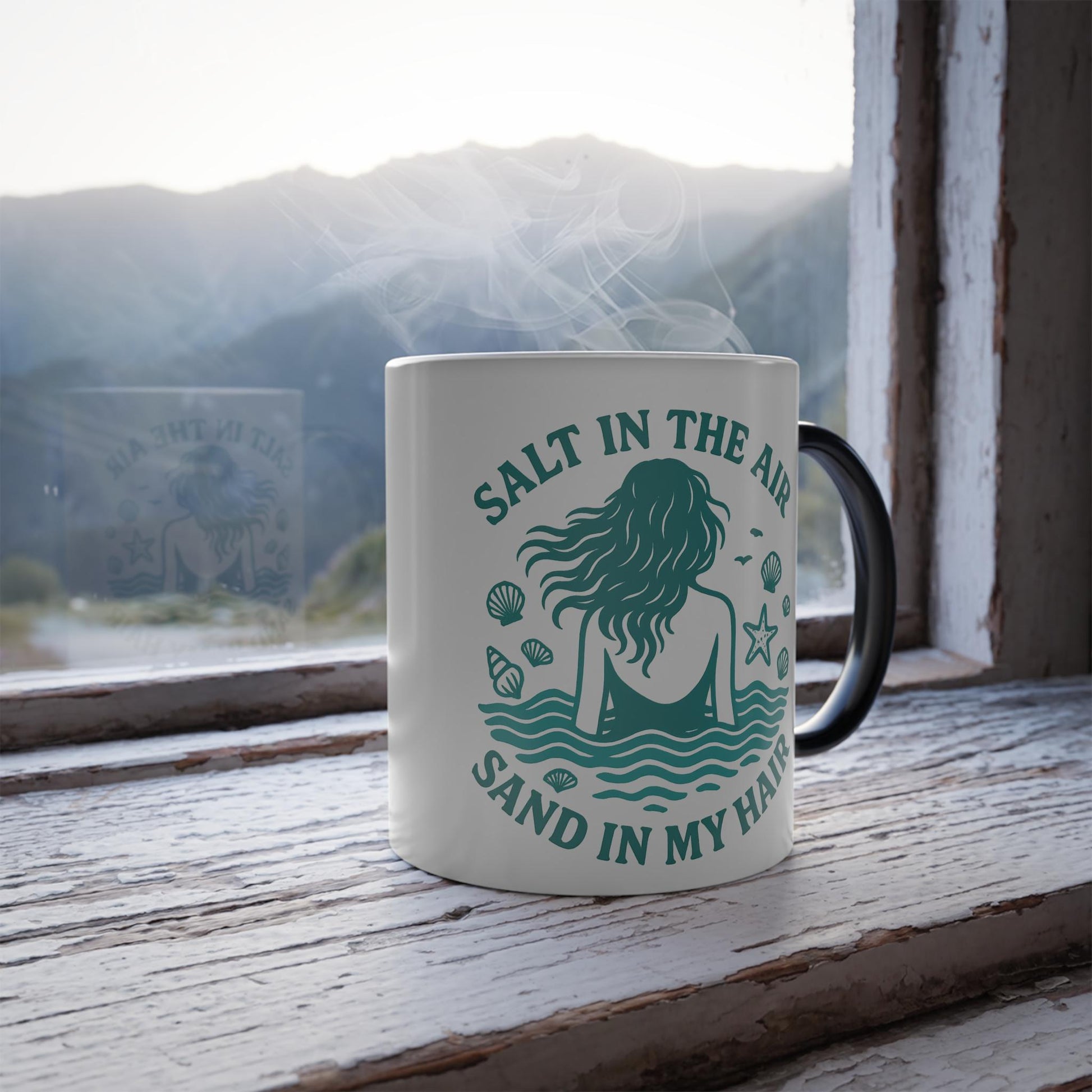 Salt in the Air Color Morphing Coffee Mug, 11oz - Perfect Gift for Beach Lovers, Summer Vibes, Coastal Living, Summer Holidays, Unique [...]
