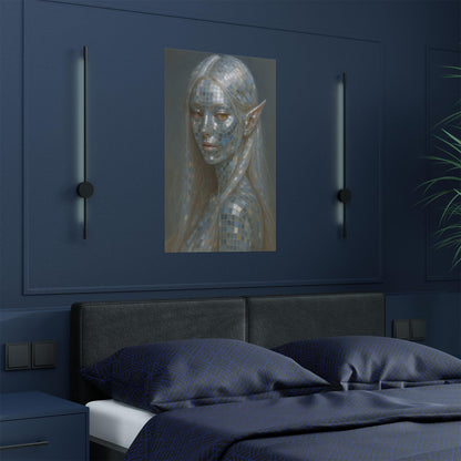 Enchanting Satin Posters, Ethereal Art Print, Decor Wall Art, Fantasy Home Decor, Unique Gift for Art Lovers